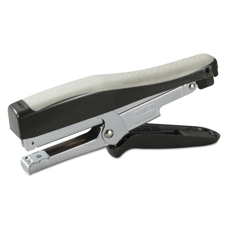 Standard Plier Stapler - Black and Gray, Easy Squeeze, No-Jam Technology