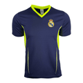 Boy's Real Madrid Jersey Youth XL - Rhinox Licensed Soccer Shirt, Navy/Neon