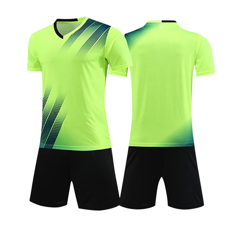 Green 13 Years Boys Soccer Jersey Set Shirt and Shorts - 2 Pack