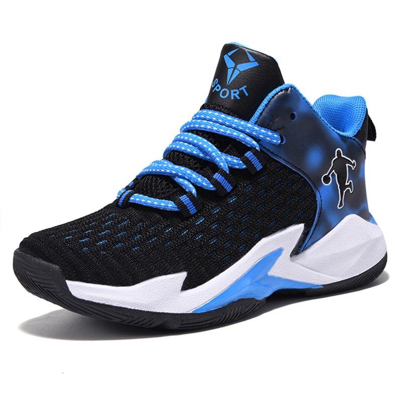 Children's Basketball Shoes Boys Girls Non-Slip Sports Sneakers - Breathable Mesh, Flexible Outsole