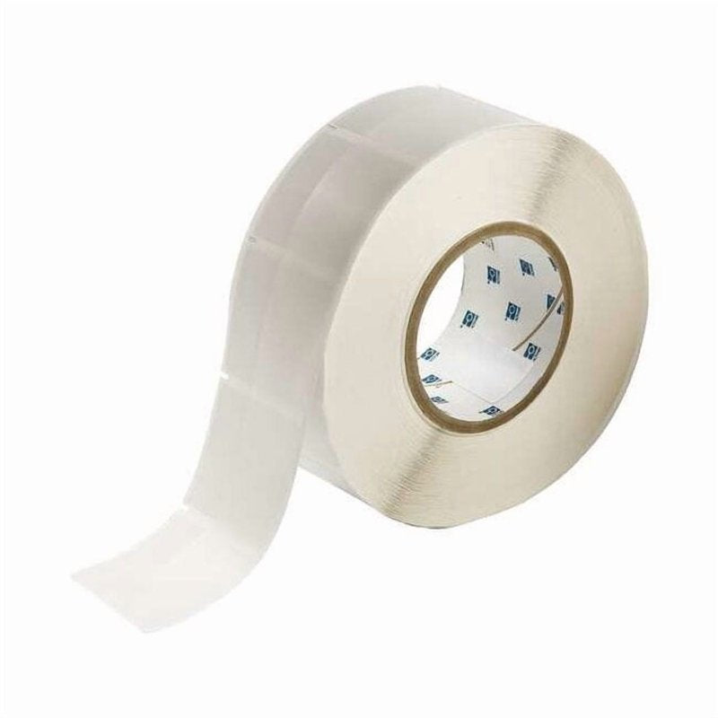 White Translucent Vinyl Label Roll for Wire and Cable Marking - 1500 Labels
