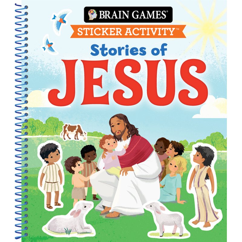 Sticker Activity Book for Kids Ages 3-6 - Stories of Jesus with 225+ Stickers