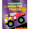 Monster Trucks Sticker Activity Book with Foil Sheets for Kids & All Ages