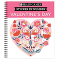 Sticker by Number Valentine's Day Art Activity Book - Spiral Bound Kids & Teens Gift
