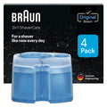 Braun Clean & Renew Refill Cartridges - 4 Pack for Shaver Maintenance