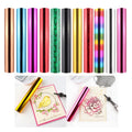 Metallic Foil Transfer Sheets Set - 11 Colors for Card Making & Crafts