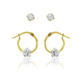 Children's Crystal Earring Set - 10K Gold Filled Hypoallergenic Jewelry