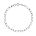 Sterling Silver Cable Bracelet for Charms - Adjustable, 7.5 Inch