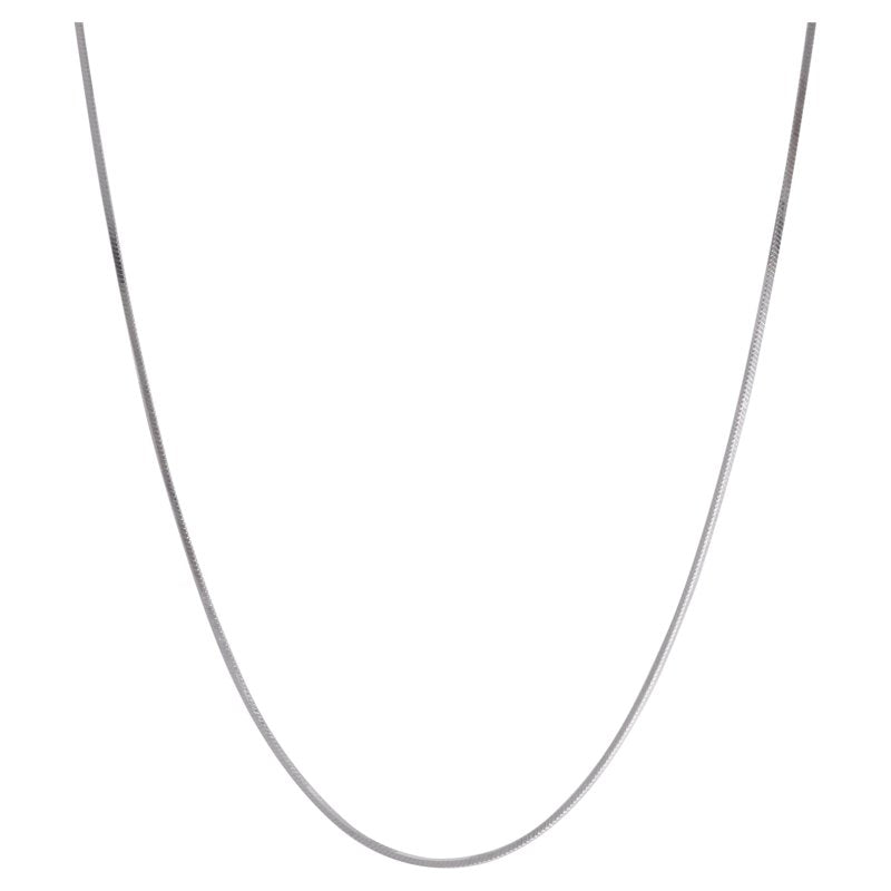 Sterling Silver Square Snake Chain Necklace 24 Inch – Elegant Jewelry