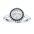 Sterling Silver Simulated Diamond Ring for Women - Elegant Jewelry Gift
