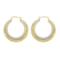 14K Gold Plated Crystal Hoop Earrings for Women - Hypoallergenic & Elegant
