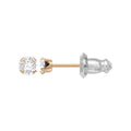 14K Gold April Birthstone Stud Earrings for Girls - Crystal Jewelry