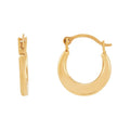 Kids 10K Yellow Gold Hoop Earrings - Hollow Round Hoop Jewelry for Girls