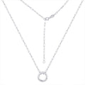 Sterling Silver Paperclip Chain Necklace with Charm Connector - 16 Inch + 2 Inch Extender