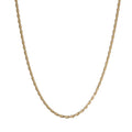Gold-Plated Rope Chain Necklace 20in 24in - Fine Jewelry Accessory
