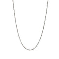 Sterling Silver Serpentine Necklace 20 Inch Made in Italy Jewelry