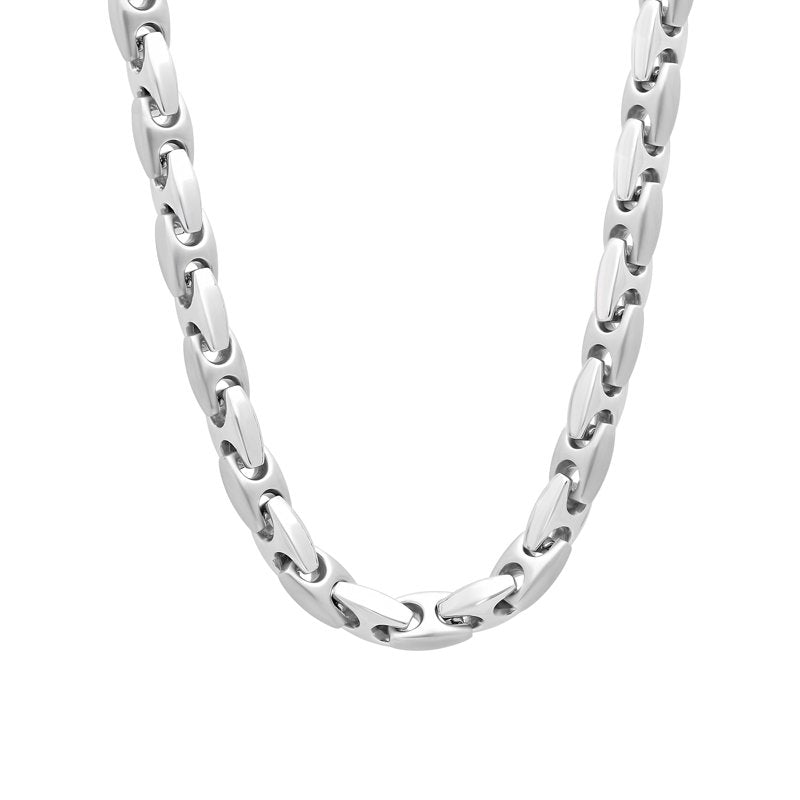 Men's Stainless Steel Mariner Link Chain 24 Inch Jewelry Accessory