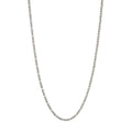 Sterling Silver 1.8mm Popcorn Chain Necklace - 18 Inch Italy Made