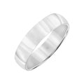 Sterling Silver 5mm Men's Wedding Band Comfort Fit Polished Ring