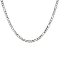 Sterling Silver Figaro Chain Necklace 20 Inch - Elegant Jewelry Accessory