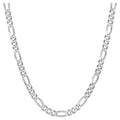 Sterling Silver 22-Inch Figaro Chain Necklace for Men & Women