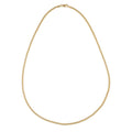 Sterling Silver 14K Gold Plated Curb Chain Necklace 20 Inch Jewelry