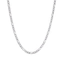 925 Sterling Silver Figaro Chain Necklace 20 Inch Men Women Jewelry