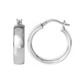 Sterling Silver Hoop Earrings for Women - Classic Round Dangle Jewelry