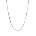 Sterling Silver Herringbone Chain Necklace 18 Inch in Italy