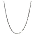 Sterling Silver 24-Inch Diamond Cut Box Chain Necklace - Elegant Jewelry