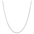 Sterling Silver Diamond Cut Rope Necklace - Elegant Italian Craftsmanship
