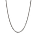 Sterling Silver Snake Necklace 20 Inch Pavè Pendant Jewelry