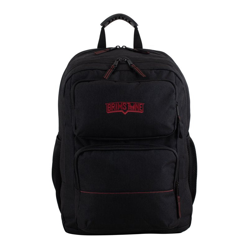 Durable Red & Black Laptop Backpack with Multiple Compartments