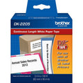 Brother DK2205 Continuous White Label Tape 2.44 inch x 100 ft - Bundle of 5 Rolls