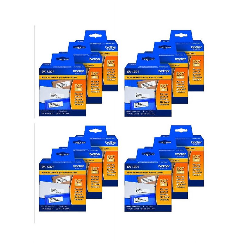 Standard Address Labels for Label Printers - 12 Rolls, 400 Labels Each