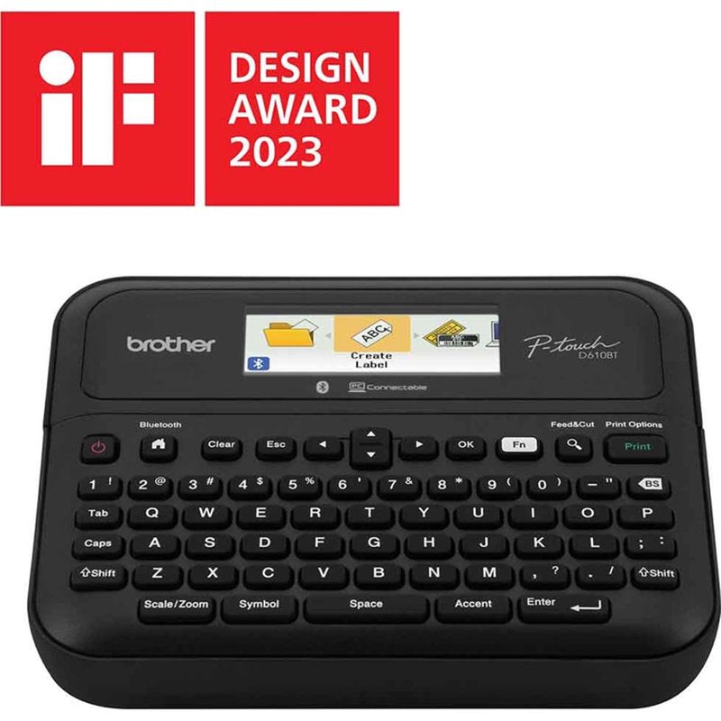 Brother P-touch PT-D610BT Bluetooth Label Maker for Business & Office