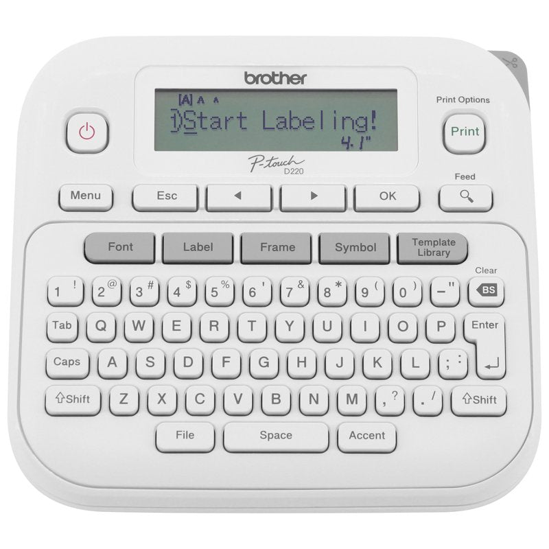 Office Label Maker with QWERTY Keyboard & Customizable Labels