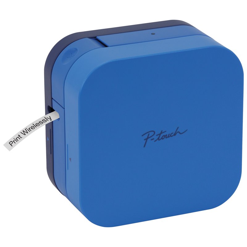 Bluetooth Smartphone Label Maker with Templates - P-Touch Cube Blue