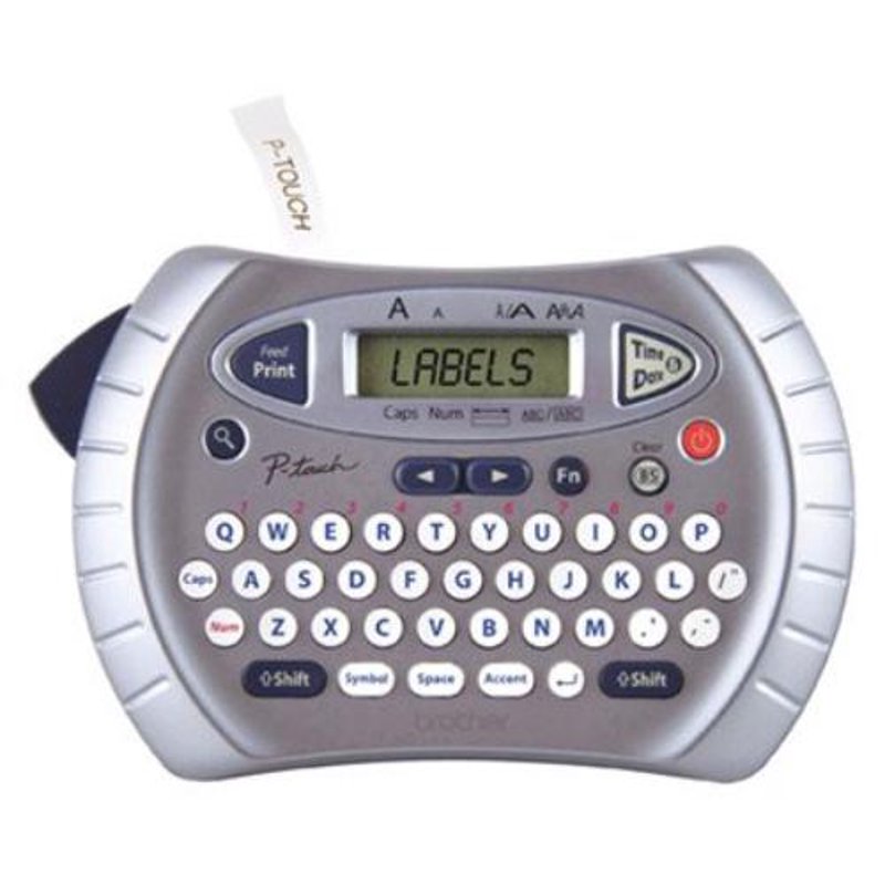 Brother Handheld Label Maker - Portable Personal Labeler, Silver and Blue