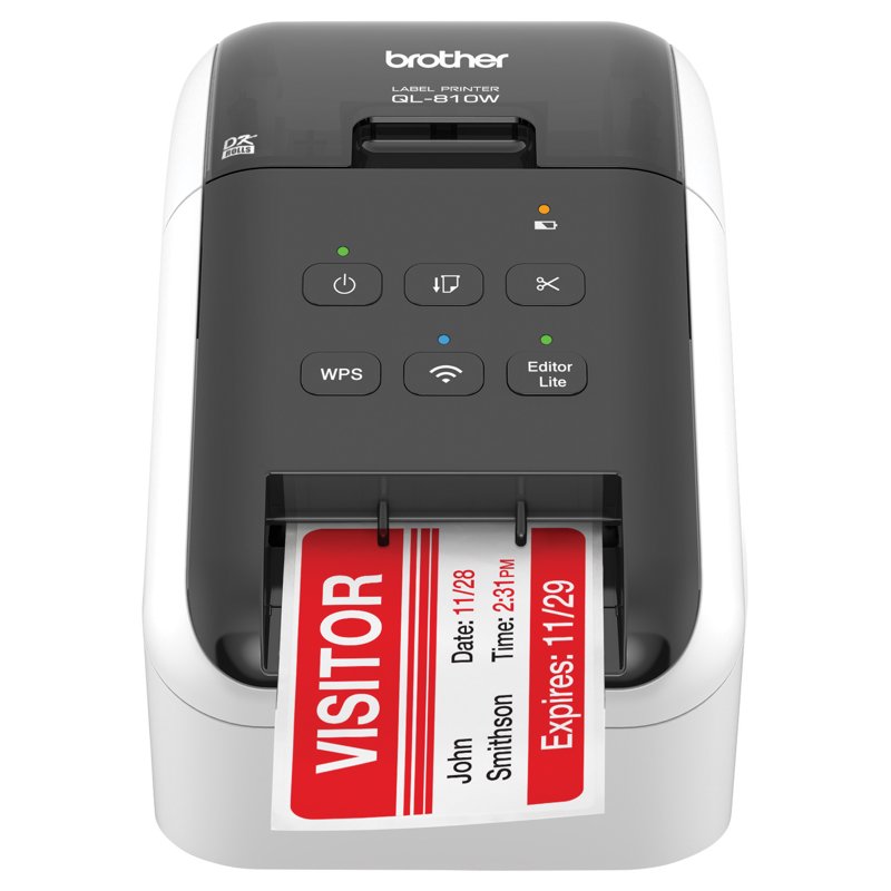 Brother QL-810W Wireless Label Printer with Auto Cutter, USB & Mobile Printing