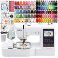 Brother SE700 Embroidery & Sewing Machine Bundle with 90 Spools & Accessories