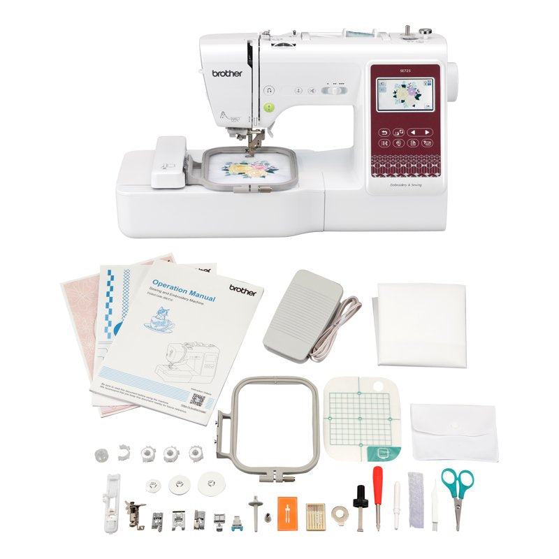 Brother SE725 Sewing and Embroidery Machine with 50 Free Designs, App Connectivity