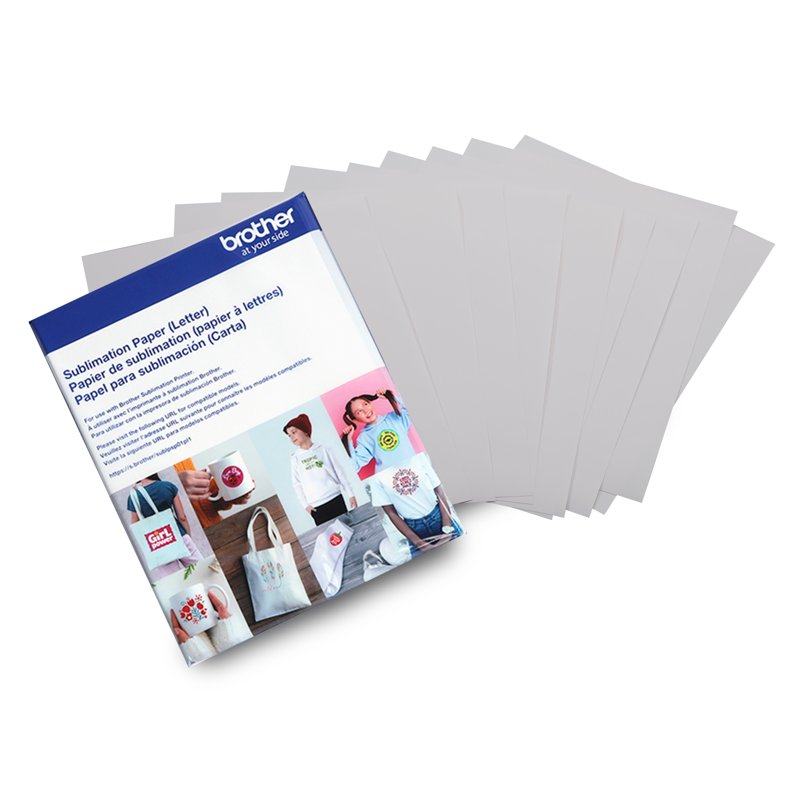 Brother Sublimation Transfer Paper 8.5x11 Inch Printable Sheets for Crafts