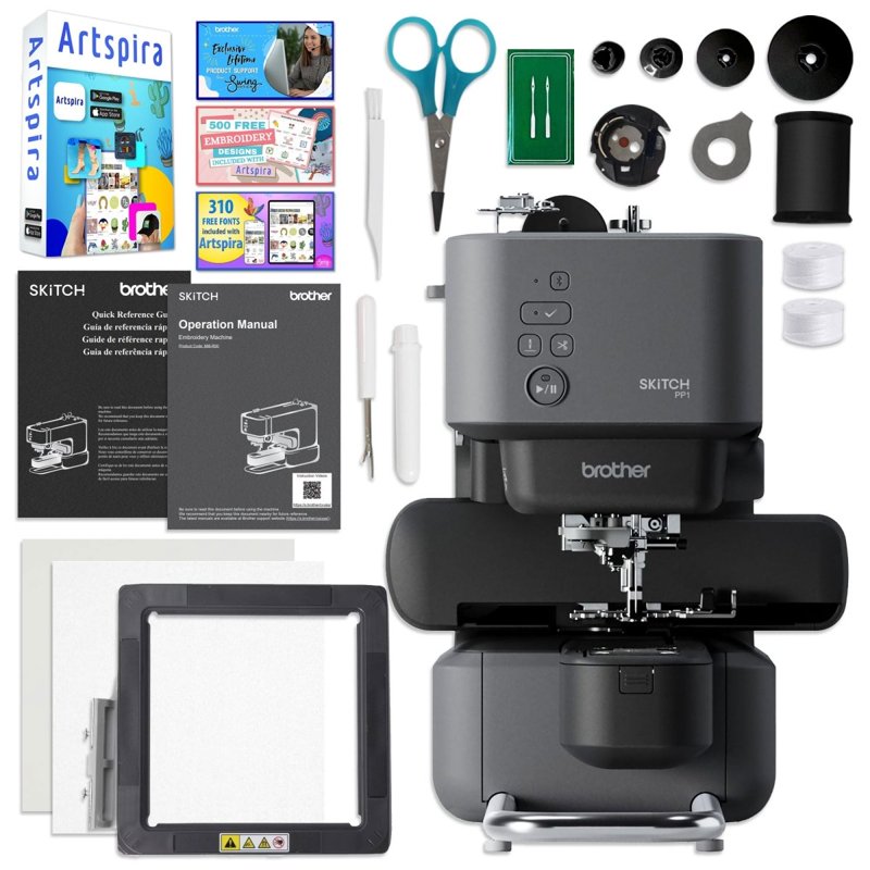 Brother Embroidery Machine 4x4 Inch with Artspira Software for Beginners