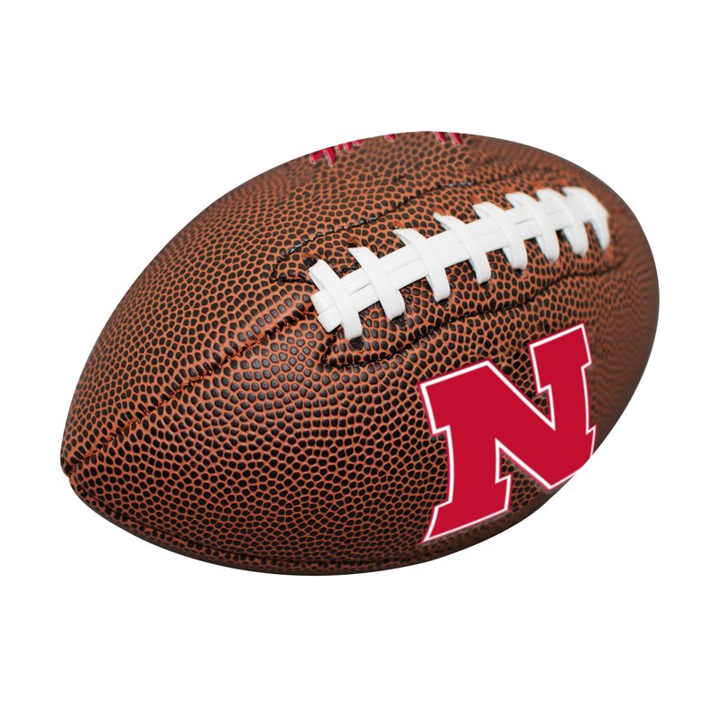 Nebraska Cornhuskers Mini Composite Football - Team Logo & Laces