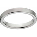 Titanium Wedding Band 3mm Brushed Comfort Fit Ring - Hypoallergenic & Wear-Resistant