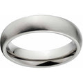 Brushed Titanium Wedding Band with Comfort Fit - 4mm Unisex Ring