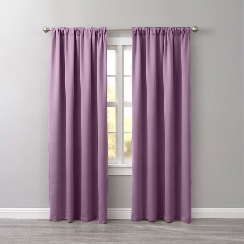 Room-Darkening Panel with Rod Pocket for Bedroom & Media Room