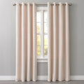 Velvet Grommet Window Curtain Panel - Luxurious Drapes for Home Decor