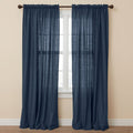Poly Cotton Canvas Curtain Panel Light-Filtering Window Treatment
